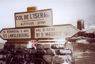 Iseran im Schneetreiben